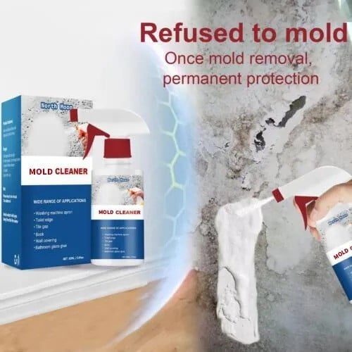 Kraftvoller Anti-Schimmel Reiniger Spray | Entfernt Schimmel &amp; Mehltau effektiv | Aktiver Sauerstoff ohne Chlor | 1+1 Gratis Angebot