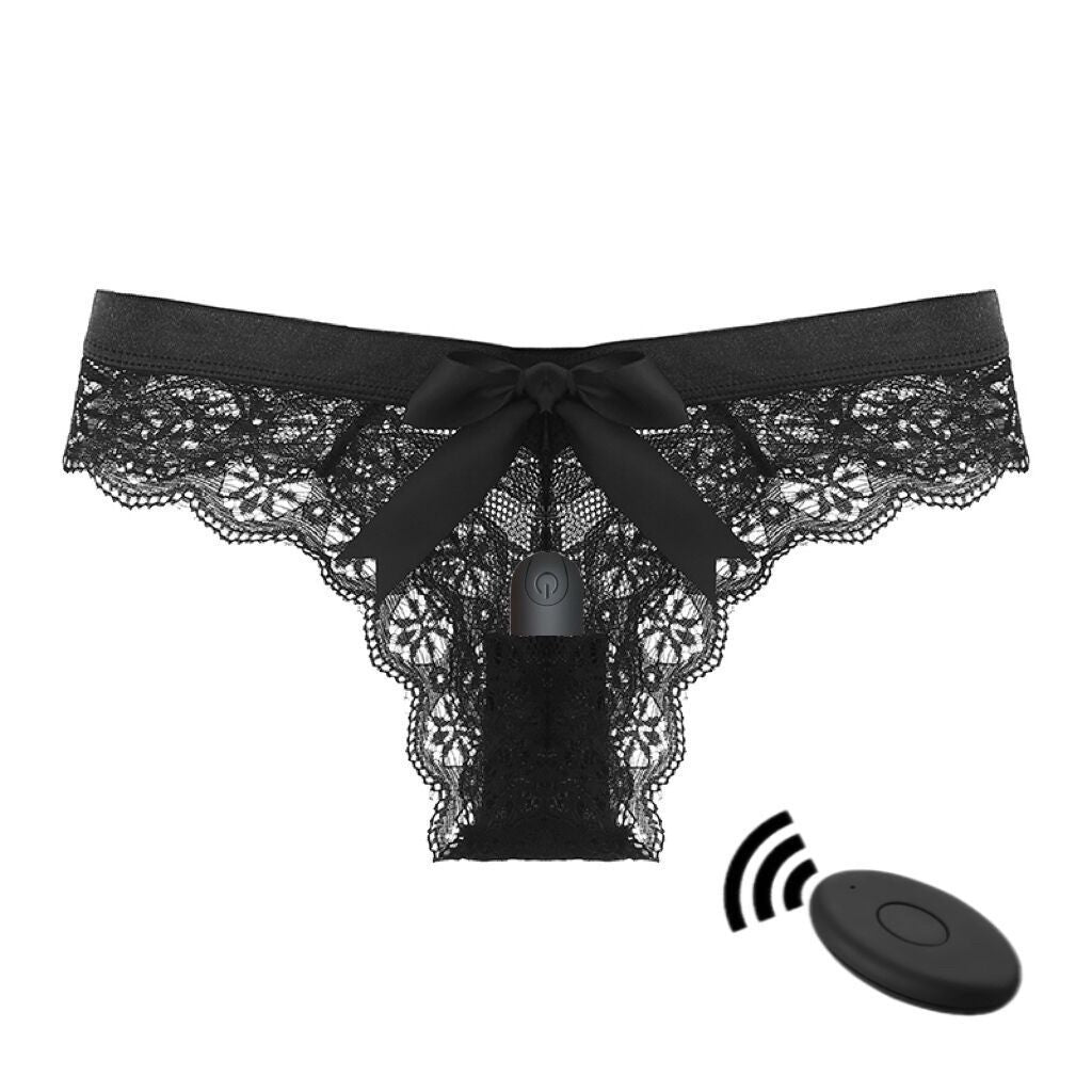 Damen-Dessous aus Spitze mit diskretem Fach | Kabellose Fernbedienung bis 10 m | Wiederaufladbar, flüsterleise, XS–2XL