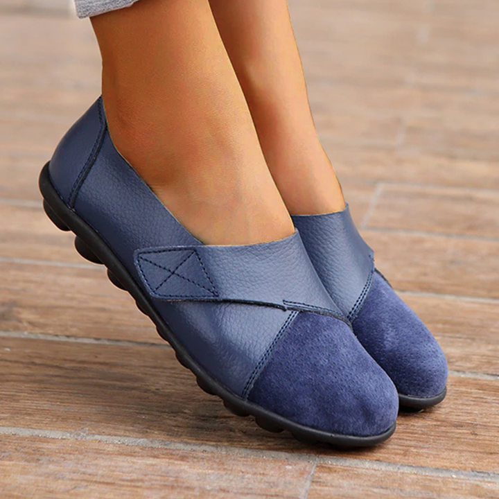 Damen Lederschuhe | Bequeme Echtleder-Freizeitschuhe mit gepolsterter Innensohle