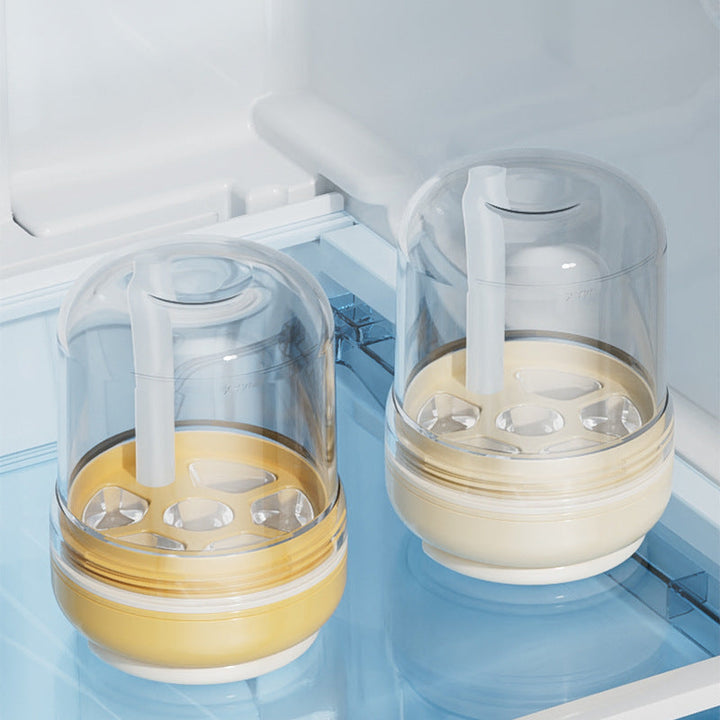 Eiswürfelbecher mit Silikonform &amp; Trinkhalm | 3-in-1 Eiswürfelform, Trinkbecher &amp; To-Go-Becher | Auslaufsicher