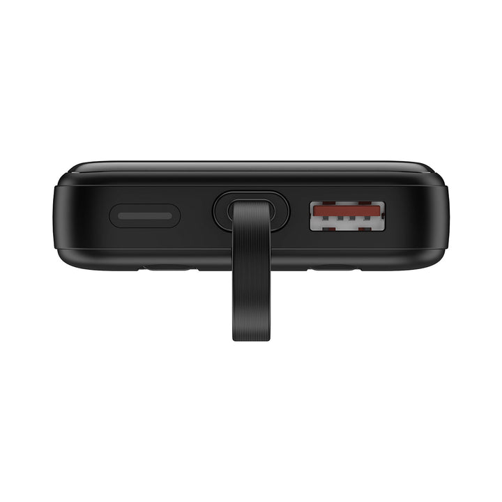 Powerbank | 10.000 mAh mit integrierten Kabeln, LED-Display und Schnellladung für 4 Geräte