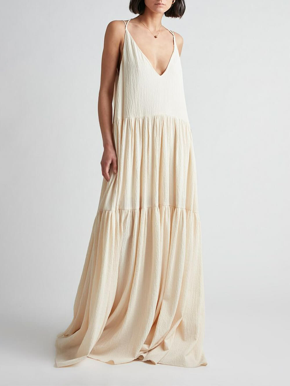 Kati elegant &amp; flowing maxi dress | Comfortable cut for everyday &amp; events | Timeless design, versatile combinations