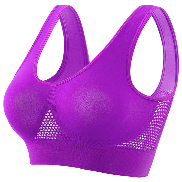 Soutien-gorge de sport sans armatures avec mesh respirant | sans coutures &amp; invisible sous les vêtements | maintien fort &amp; confort | lot de 2