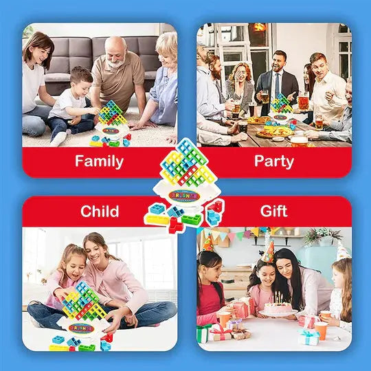 Lernspiel mit Bausteinen für Kinder | Bunte Bausteine mit Aufgabenkarten | Fördert Logik &amp; Feinmotorik