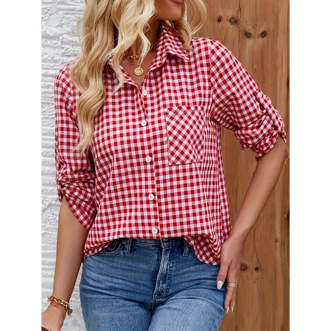 Christar - Camicia casual da donna
