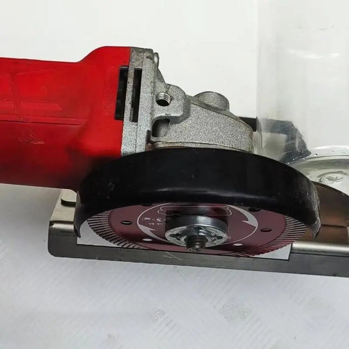 45° Winkelschleifer-Halter aus Edelstahl | Für 100 mm Winkelschleifer | Präzise Fliesenschnitte
