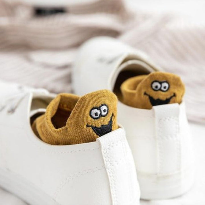 Calzini colorati con smiley | cotone morbido e vestibilità antiscivolo | adatti per vesciche, regolazione dell’umidità | Set da 10