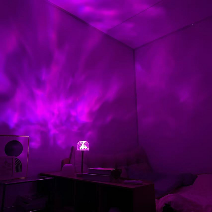 LED mood lamp | 16 colors &amp; remote control | Rotating light with USB &amp; battery | Sphere glow