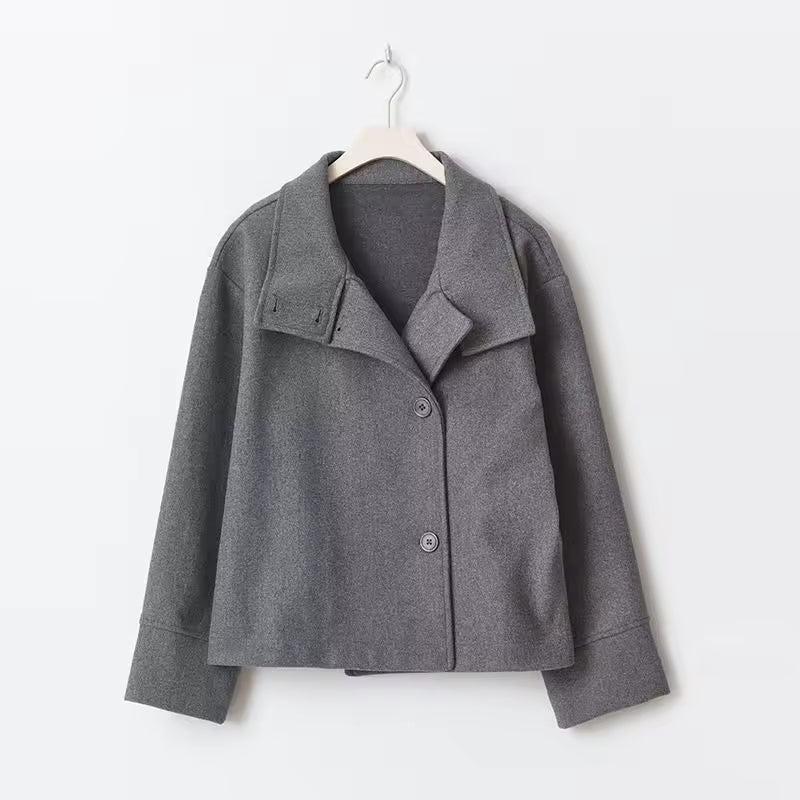 Damen Kurzjacke Elise | Zweireihig &amp; Elegant | Warm &amp; Bequem | Mit Brusttasche &amp; Modernem Schnitt