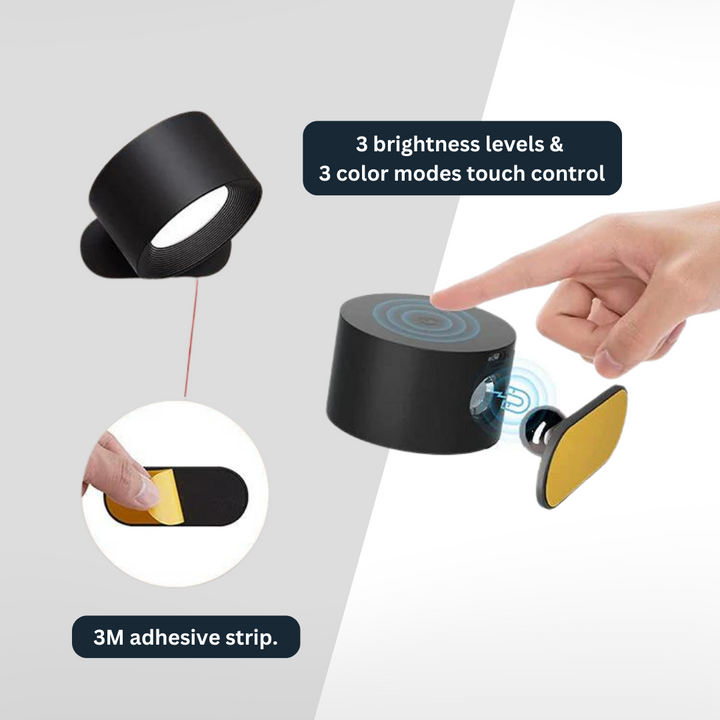 Vista - the 360° rechargeable LED wall lamp