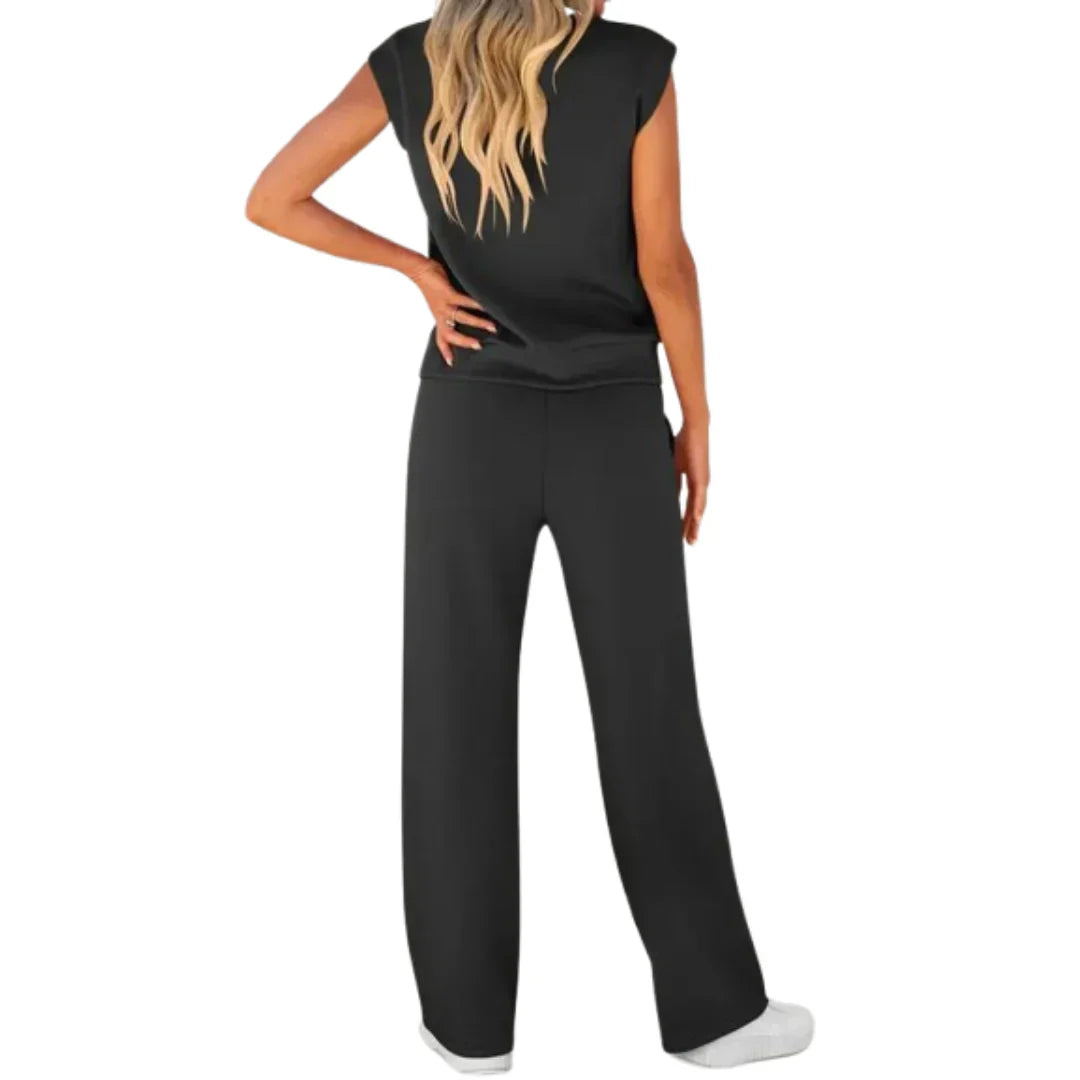 Summer loungewear set for women | Soft &amp; breathable, light &amp; airy | Co-ord two-piece for home &amp; on the go | Relaxed fit