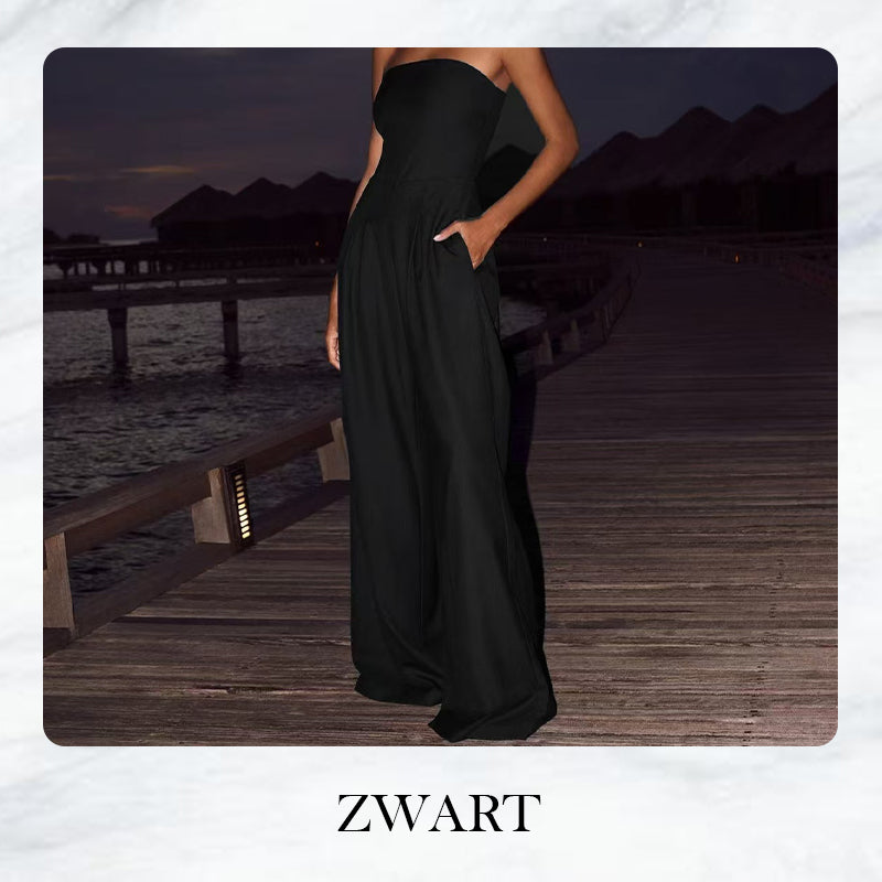 Ärmelloser Jumpsuit mit Taschen
