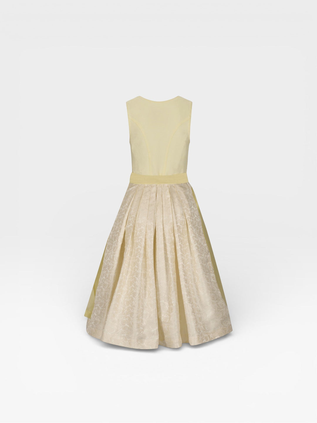 Dirndl Midi Damen | 70 cm Rocklänge | Elegantes Mieder mit Knopfleiste &amp; glänzender Schürze | Für Oktoberfest &amp; Volksfeste