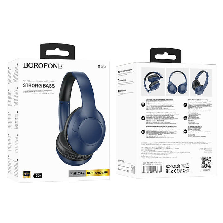 Bluetooth Kopfhörer | On-Ear-Headset mit Bluetooth 5.3, AUX, microSD und bis zu 20 Std. Akkulaufzeit