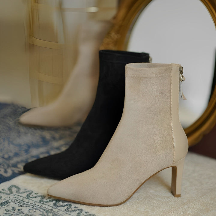 Damen Stiefel mit hohem Absatz | Schlanke Passform für elegante Looks &amp; sicheren Halt | Paisley Absatzstiefel