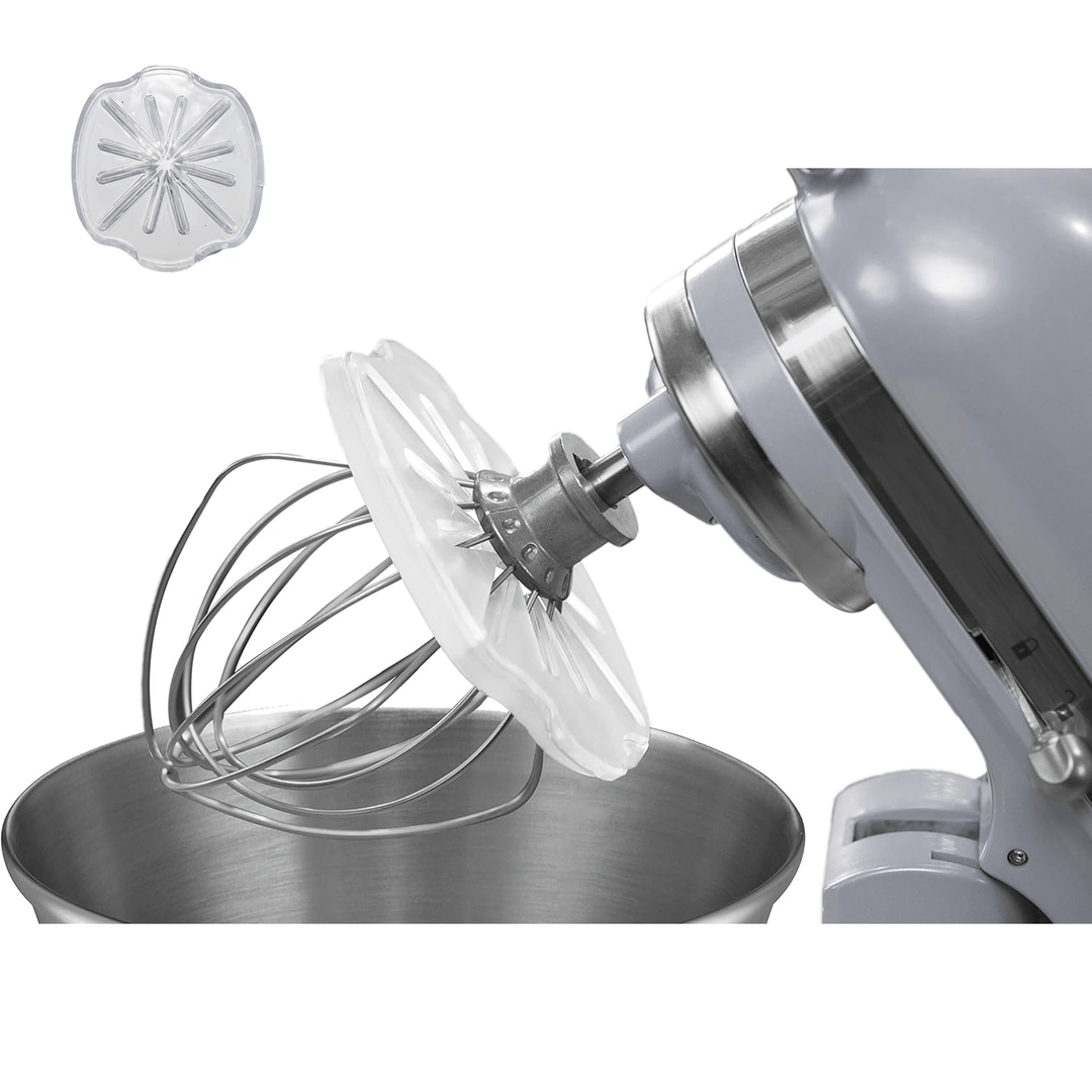 Whisk Cleaner for KitchenAid 6-Wire | Remove Dough Residue in Seconds | Splash Guard Holder | For 4.5–5 qt Tilt-Head &amp; Lift Bowl