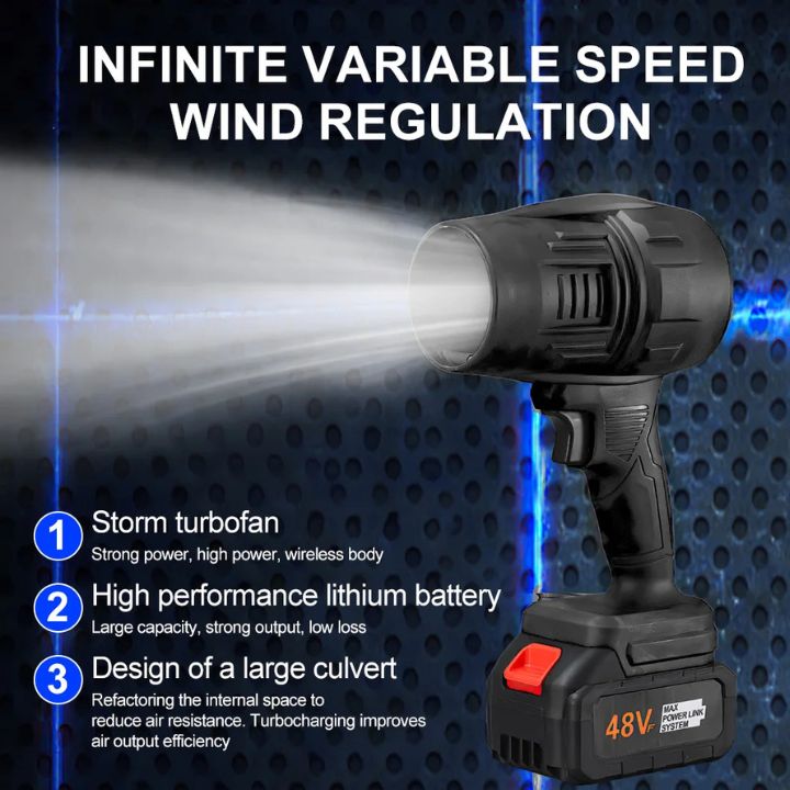 Kabelloser Luftstaubbläser mit Turbinen-Power | 200 mph Luftstrom, 150.000 U/min | Wiederaufladbar, ABS | Für PC, Auto &amp; Haushalt
