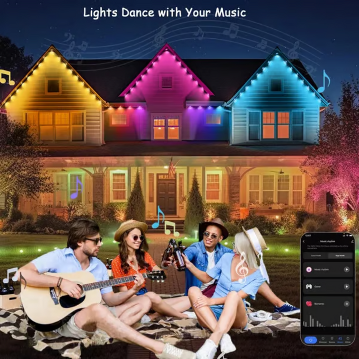 EverGlow – Smarte Regenbogen-LED-Außenbeleuchtung