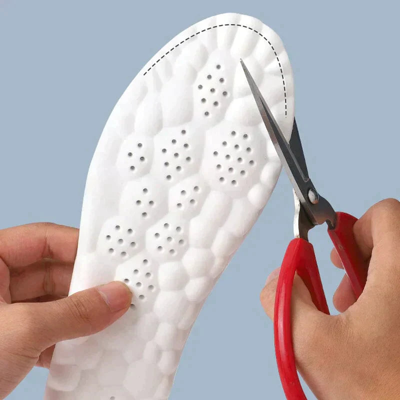 4D Insoles with Arch Support &amp; Cushioning | Acupressure Points | Breathable for Everyday &amp; Sports | EU 35–46