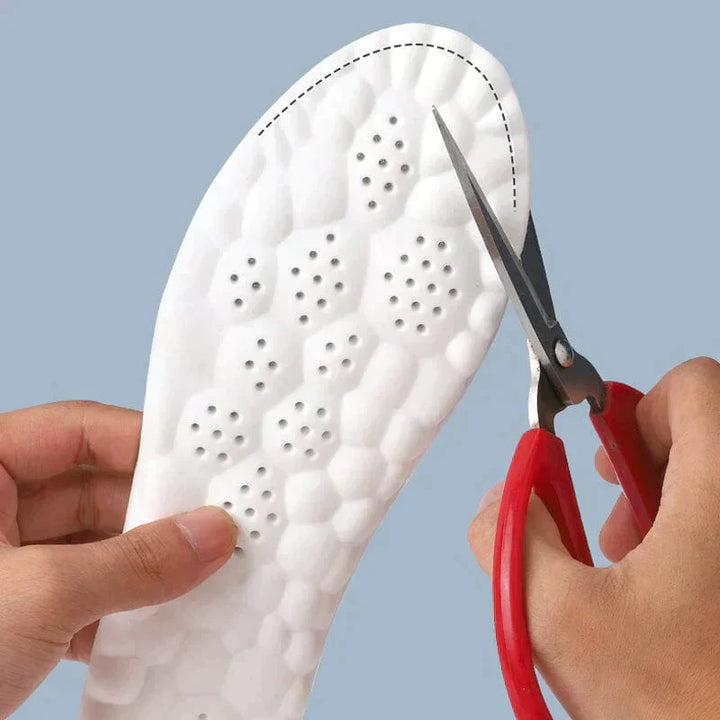 4D Insoles with Arch Support &amp; Cushioning | Acupressure Points | Breathable for Everyday &amp; Sports | EU 35–46