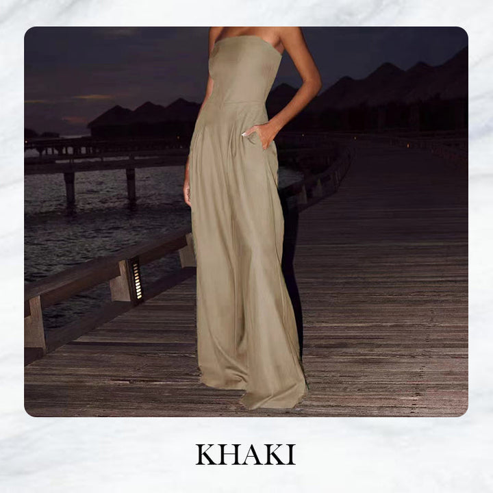 Ärmelloser Jumpsuit mit Taschen