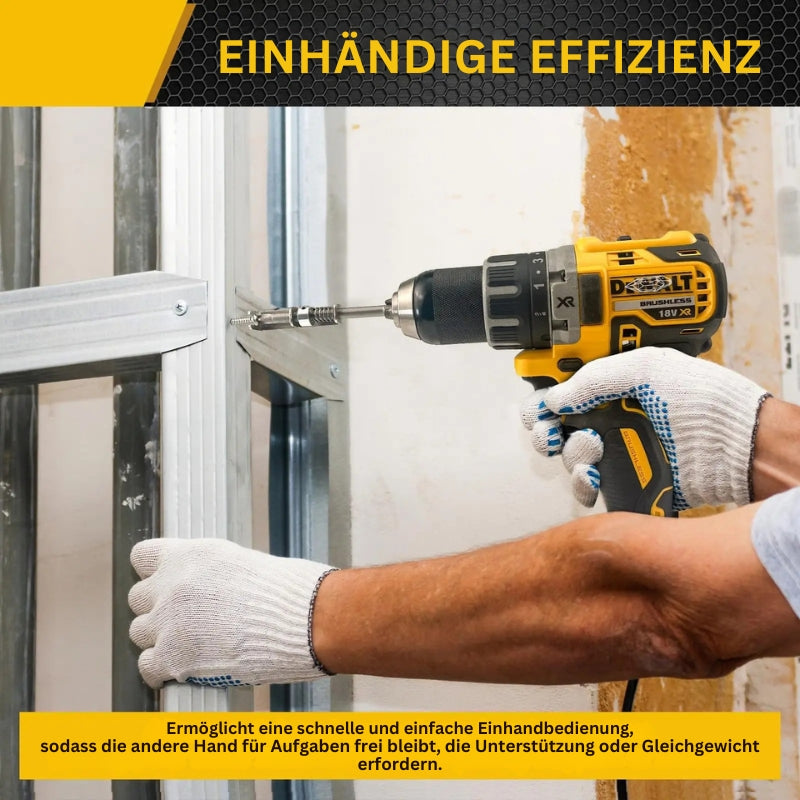 Schraubenhalter für Bohrmaschine mit Federklemme | Einhand-Präzisionsgriff | Sicheres Schrauben ohne Verrutschen