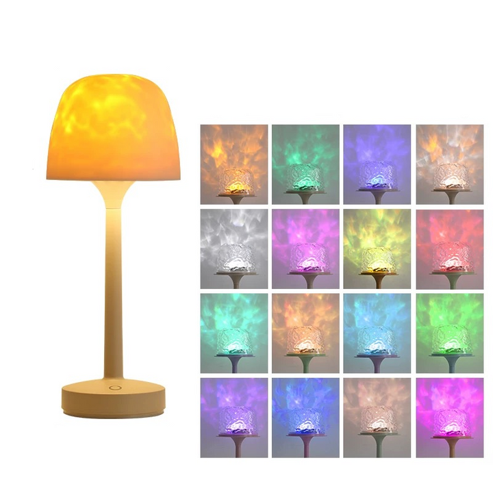 LED mood lamp | 16 colors &amp; remote control | Rotating light with USB &amp; battery | Sphere glow