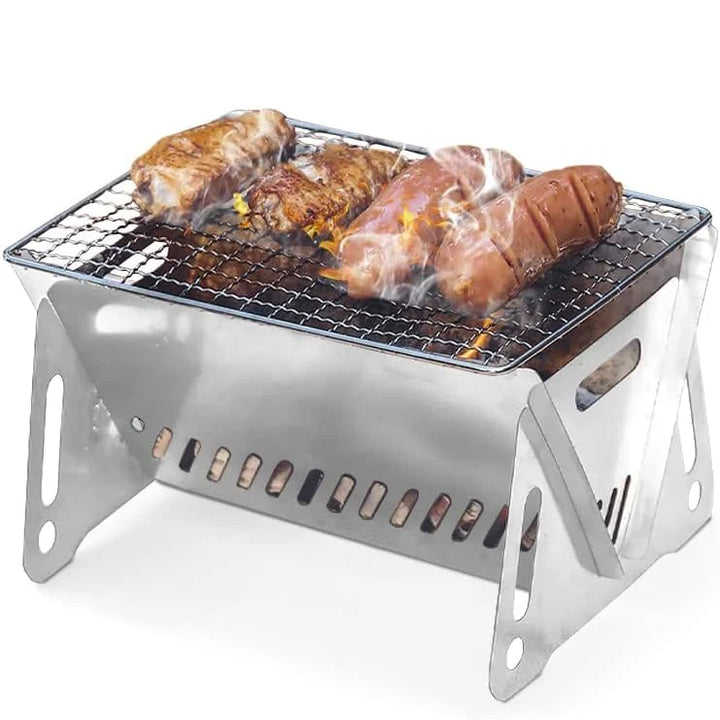 CampGrill – Trojstupňový výškovo nastaviteľný BBQ gril s taškou na prenášanie