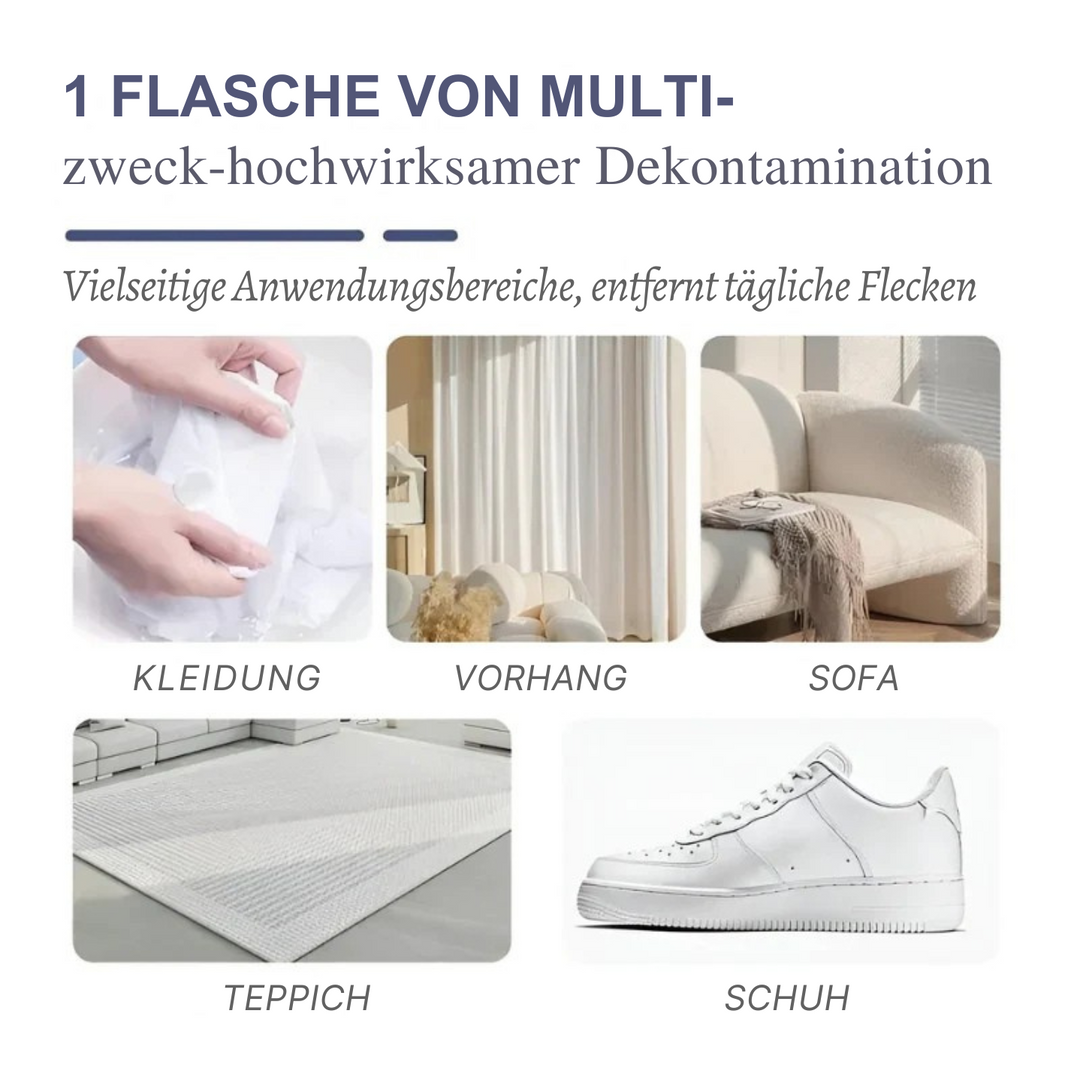 Fleckenentferner mit Enzymen 120 ml | Gegen Fett, Öl, Tinte &amp; Essensflecken | Vorbehandlung für Wäsche | Schonend zu Textilien