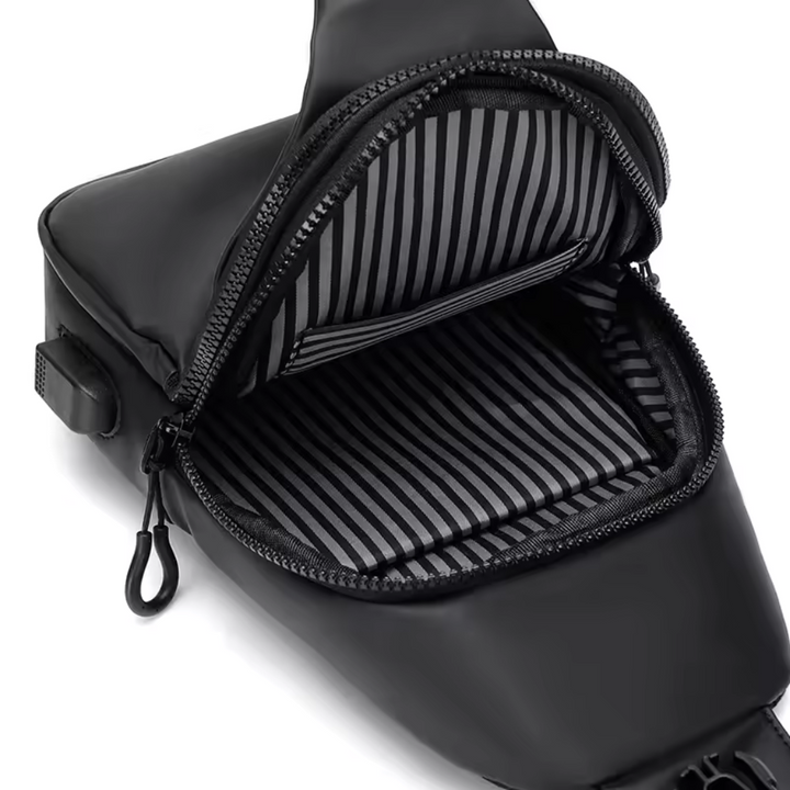 Anti-Diebstahl Crossbody Tasche | Wasserabweisende Reisetasche mit versteckten Reißverschlüssen | 6+ Fächer für Handy &amp; Reisepass