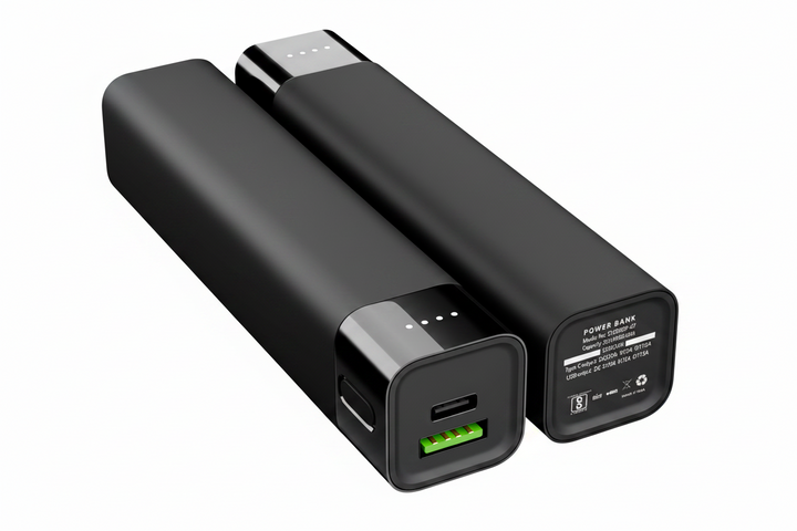 Mini-Powerbank 5000 mAh – Coolnut 18-W-Schnelllade-Powerbank für unterwegs