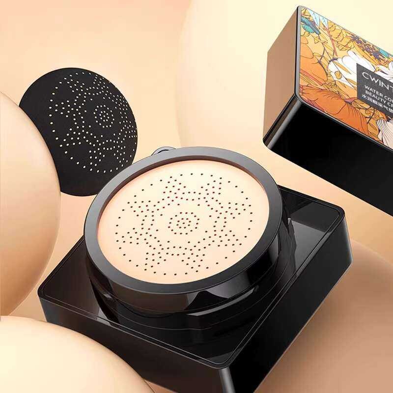 Cushion Foundation Compact mit Feuchtigkeitspflege | Leichte Deckkraft &amp; Soft-Focus Finish | Natürlich Ebenmäßiger Teint | Inklusive Puff-Applikator