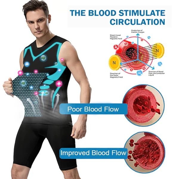 Kompressionsweste Herren | Formend für Brust &amp; Bauch, nahtlos und atmungsaktiv unter Kleidung