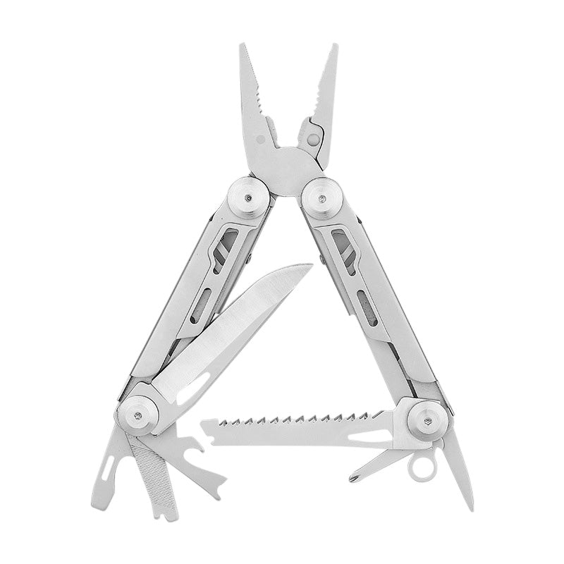 Multitool pliable 12-en-1 avec pince | compact pour quotidien, maison et extérieur | acier inoxydable 3Cr13, résistant à la rouille | verrouillable