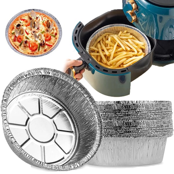 Airfryer- &amp; Ofenliner aus Aluminium mit Antihaft-Beschichtung | BlazeGuard bis 250°C hitzebeständig | Passend für viele Geräte, Einweg