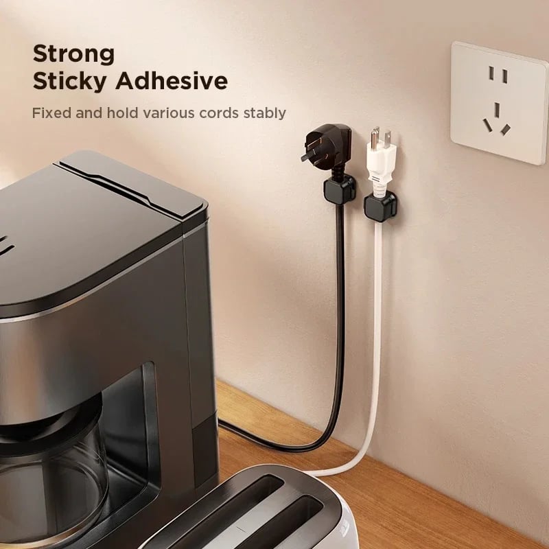 Magnetische Kabelhalter 4er-Set | Für Ladekabel, HDMI- und Stromkabel | Ordnung für Schreibtisch &amp; Wand