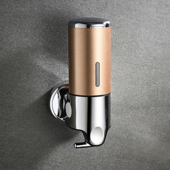 Distributore di sapone da parete | Acciaio inox e ABS | Design moderno | Salvaspazio e ricaricabile