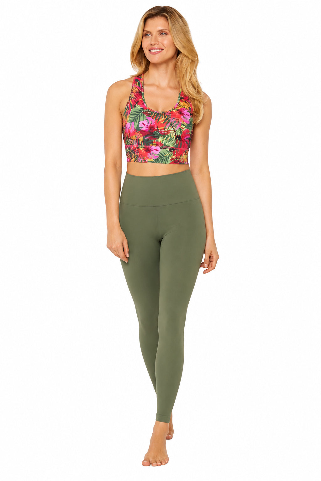 Yoga-Leggings Damen | Nahtlose Sportleggings mit hohem Bund
