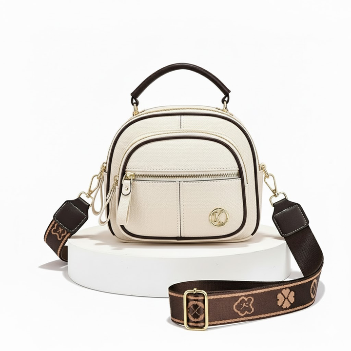 Crossbody/shoulder bag with multiple compartments | Compact &amp; organized with zipper | Adjustable strap | Everyday travel-proof