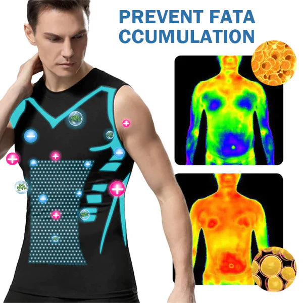 Kompressionsweste Herren | Formend für Brust &amp; Bauch, nahtlos und atmungsaktiv unter Kleidung