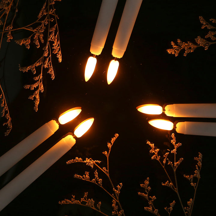 LED Stabkerzen 27,5 cm mit Fernbedienung | Dimmbare flammenlose Kerzen mit Timer und bis zu 50 Std. Batterielaufzeit