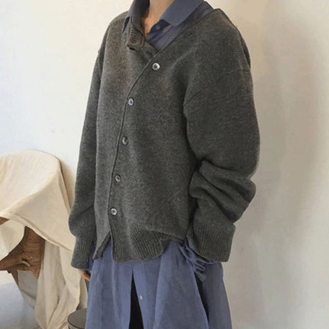Damen Strickpullover mit Knopfdetails | Kuscheliger Pullover mit lockerer Passform für Alltag, Büro und Herbstlooks