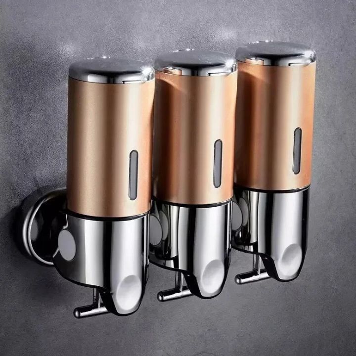 Distributore di sapone da parete | Acciaio inox e ABS | Design moderno | Salvaspazio e ricaricabile