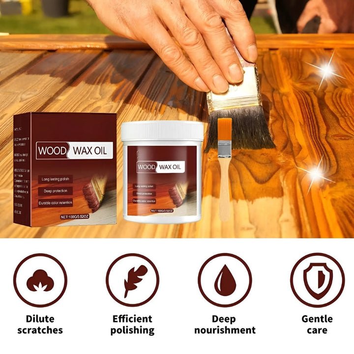 Holzschutz-Politur für Böden &amp; Möbel mit Hochglanz-Finish – VividWood Shield | schützt vor Feuchtigkeit &amp; Flecken | 100 ml + 100 ml gratis