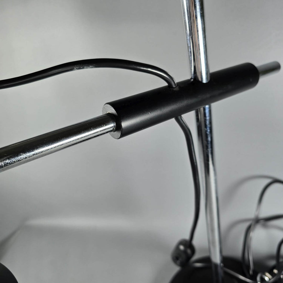 Tischlampe 70 cm | Höhenverstellbare Schreibtischlampe aus Metall mit schwenkbarem Lampenschirm