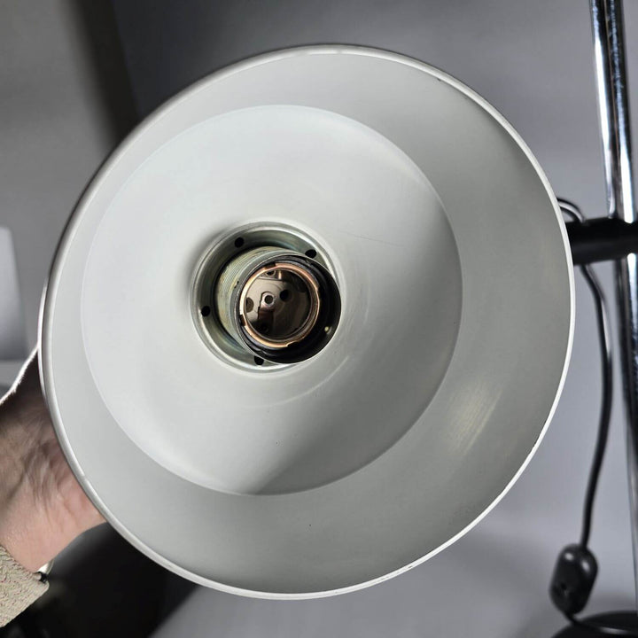 Tischlampe 70 cm | Höhenverstellbare Schreibtischlampe aus Metall mit schwenkbarem Lampenschirm
