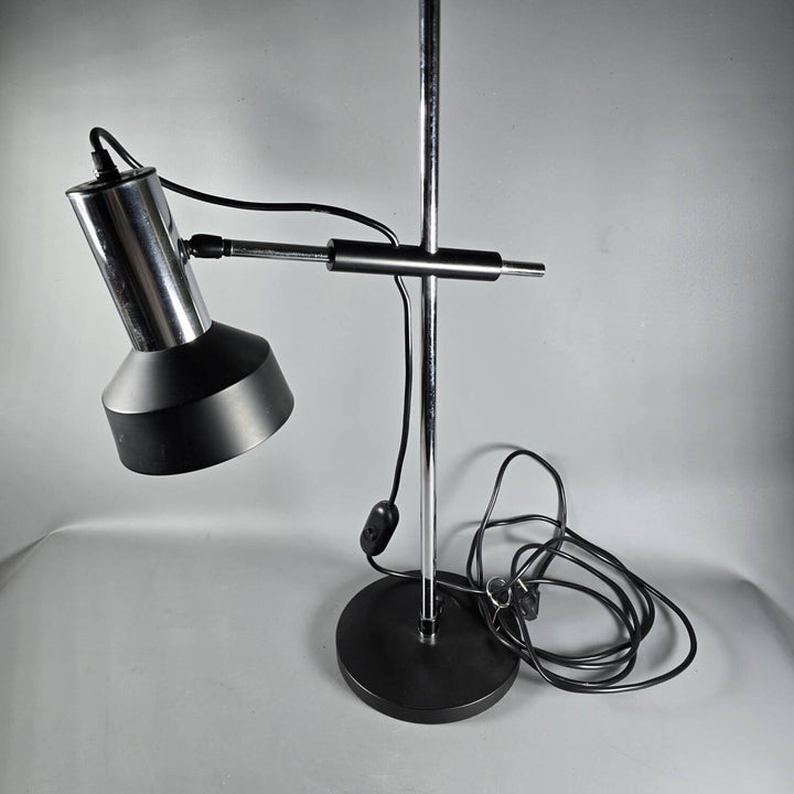 Tischlampe 70 cm | Höhenverstellbare Schreibtischlampe aus Metall mit schwenkbarem Lampenschirm
