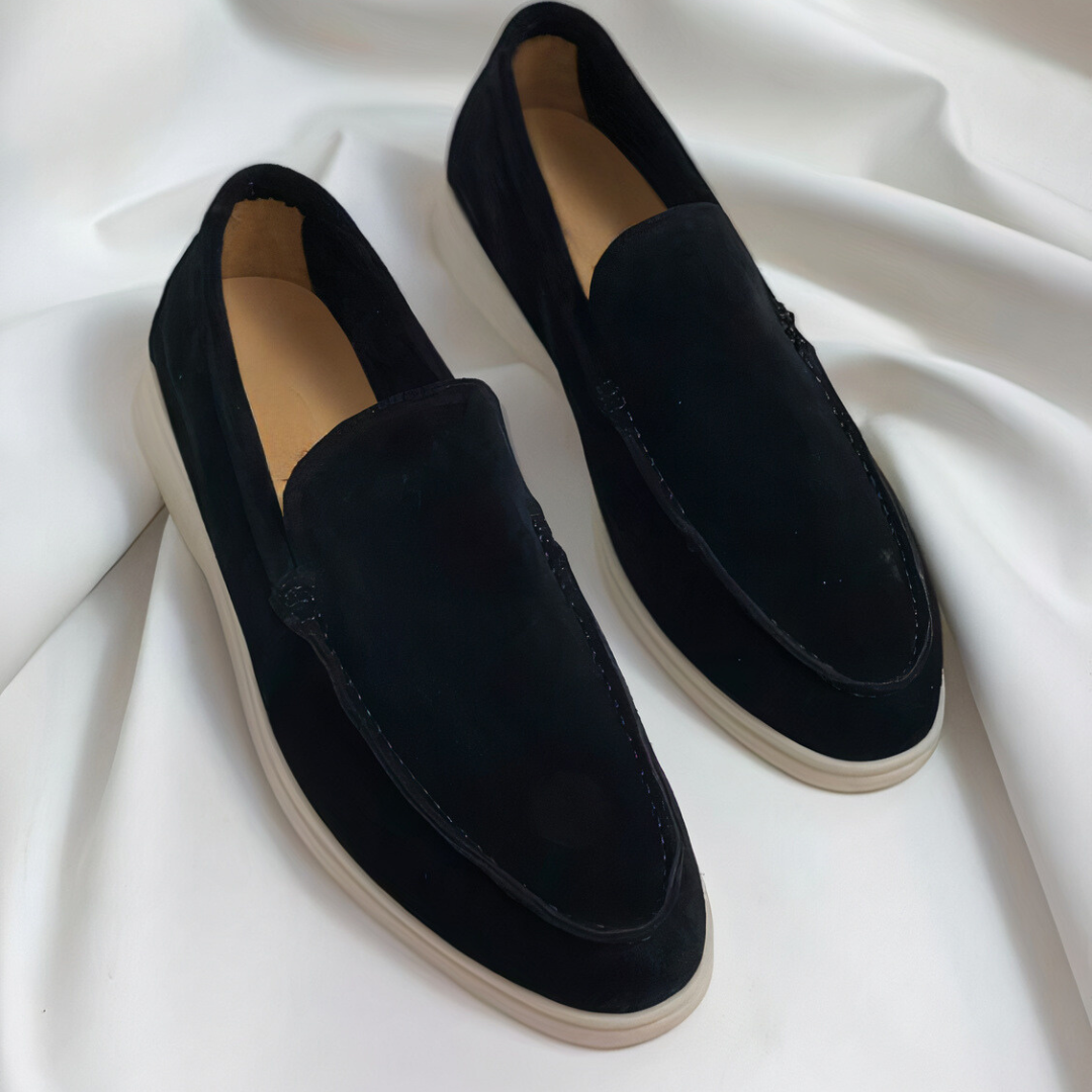 Herren Loafer im Vintage-Look | Bequemer Slip-on-Schuh mit handgenähten Details | Gio Freizeitschuhe für Alltag
