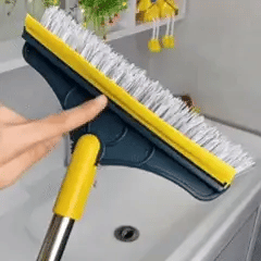 Elektrische Reinigungsbürste 3-in-1 | Rotierende Bürste mit 3 Aufsätzen | Akkufreie Haushaltsbürste für Bad, Küche &amp; Fugen