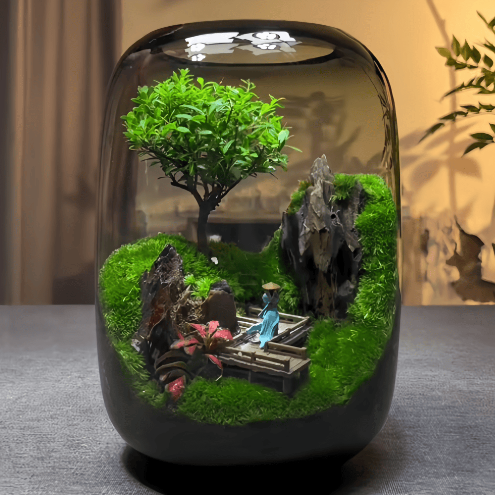 LushVista - Diorama paesaggio di muschio